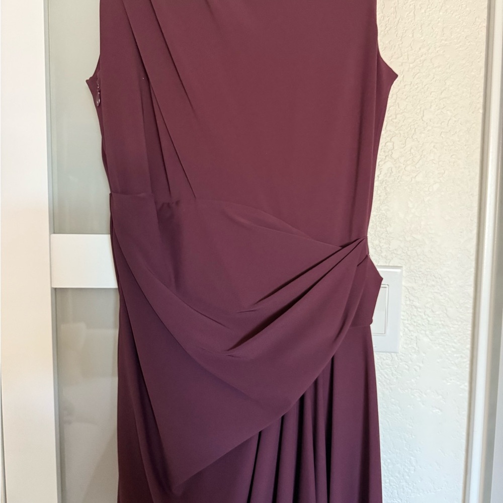 Alexander Wang Draped Maxi Dress in Deep Plum